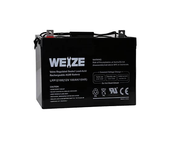 Weize 12V deep-cycle AGM Battery