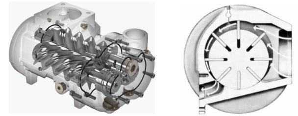 rotary vs screw - rotary vane compressors