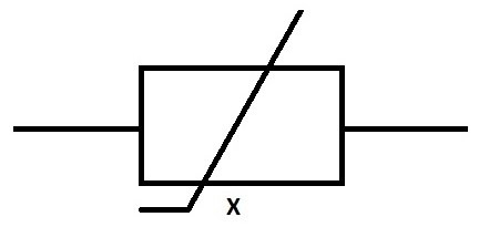 variable resistor symbol