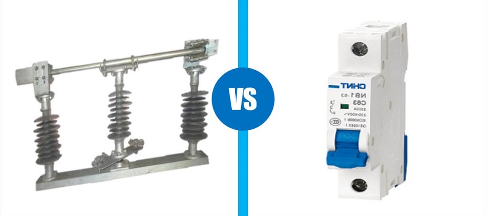 difference between isolator and circuit breaker