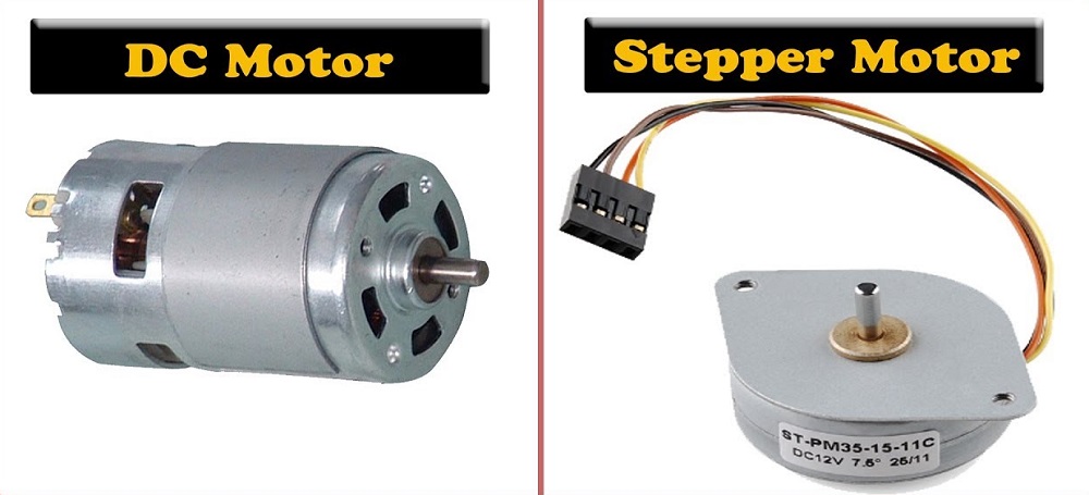 difference between stepper motor and dc motor