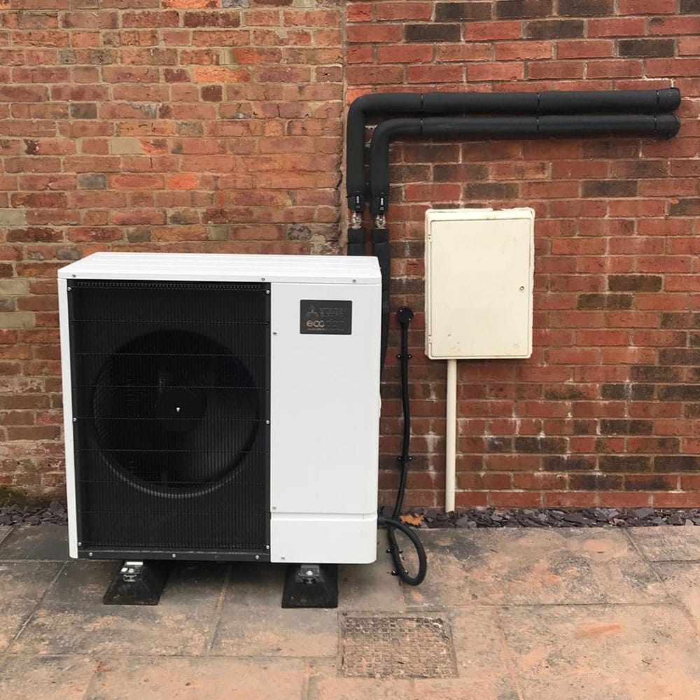 installing an air source heat pump