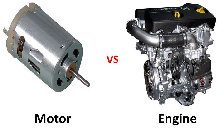 Differences Between Motor and Engine