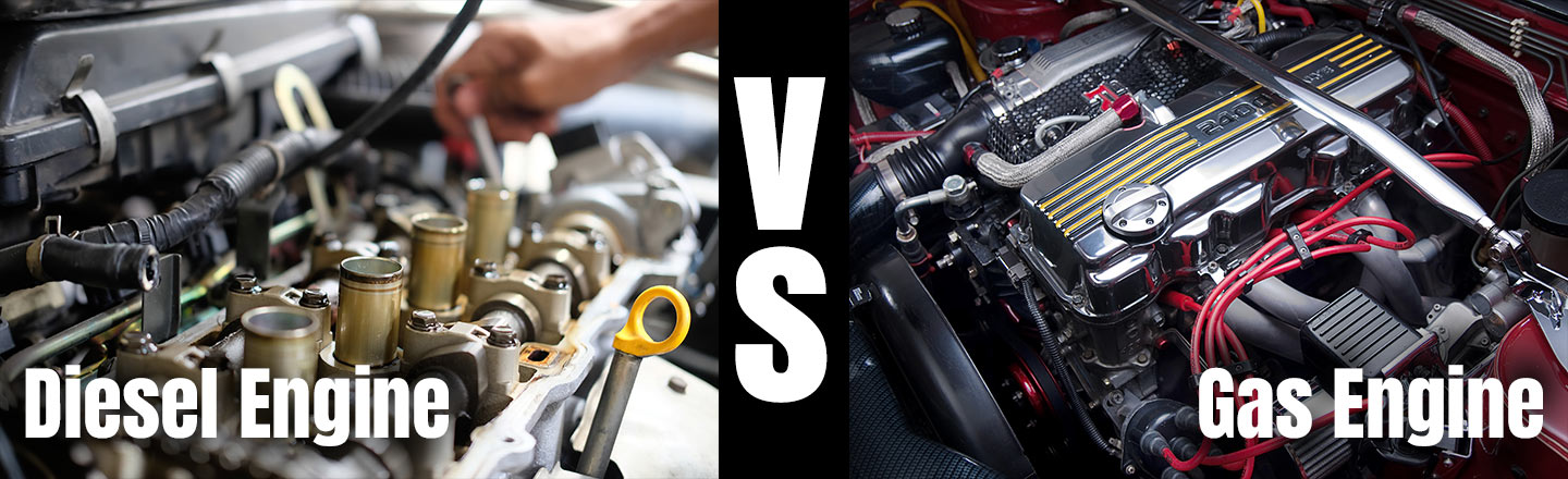 The difference between diesel engine and gas engine