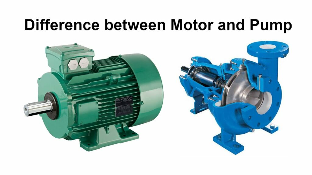 difference between pump and motor
