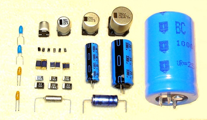 Types of capacitors