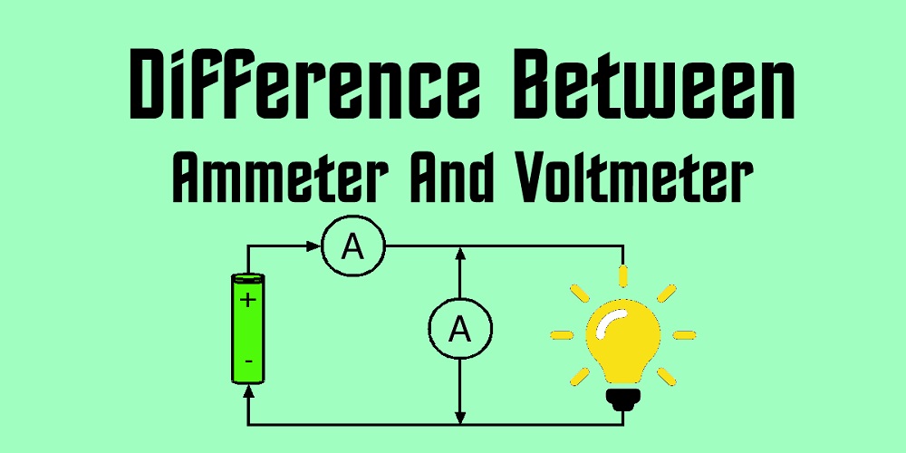 Difference Between Voltmeter and Ammeter