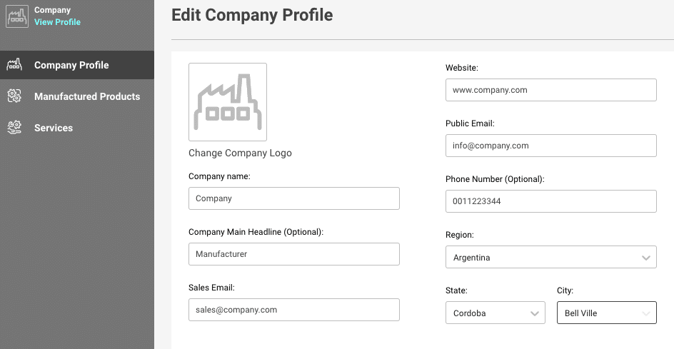 How to set up complete a company profile on Linquip9