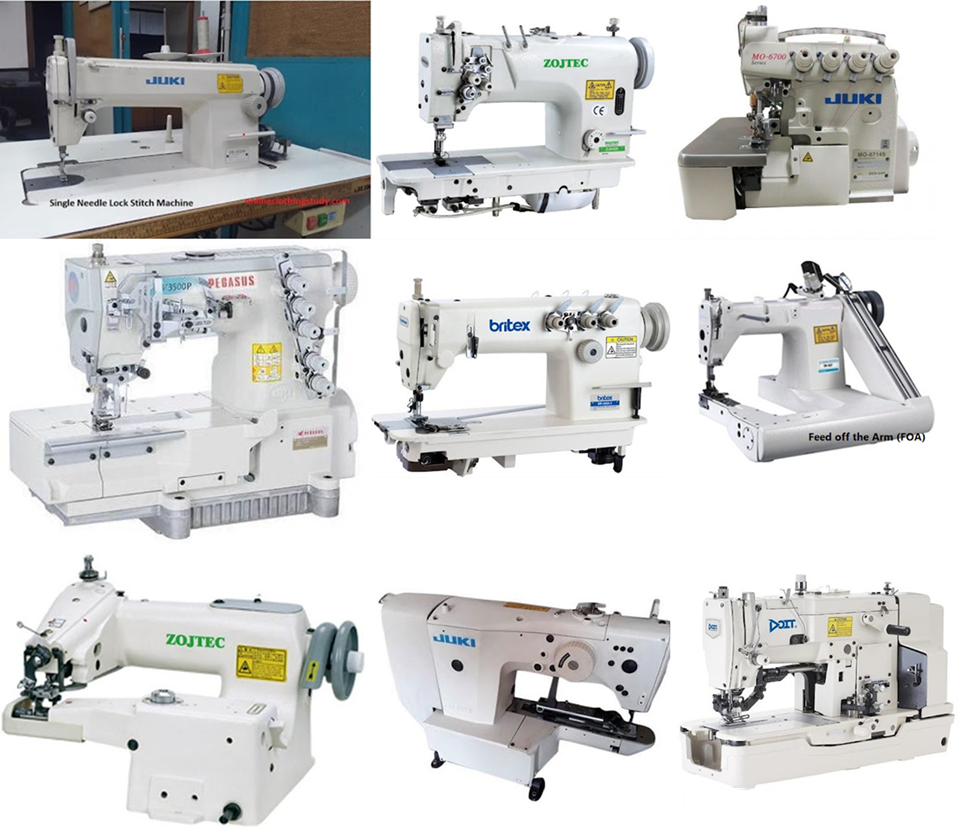 Types Of Industrial Sewing Machine