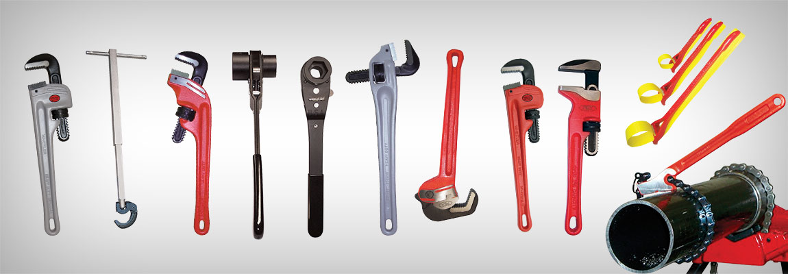 Pipe Wrenches for Gripping, Tightening