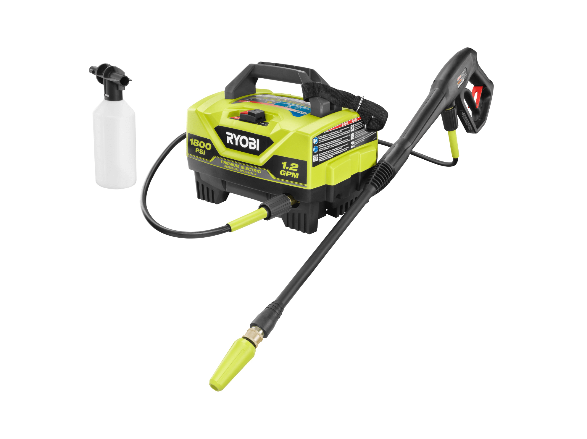 HART 2500PSI 2.5 GPM 212cc Cold Water Gas Pressure Washer