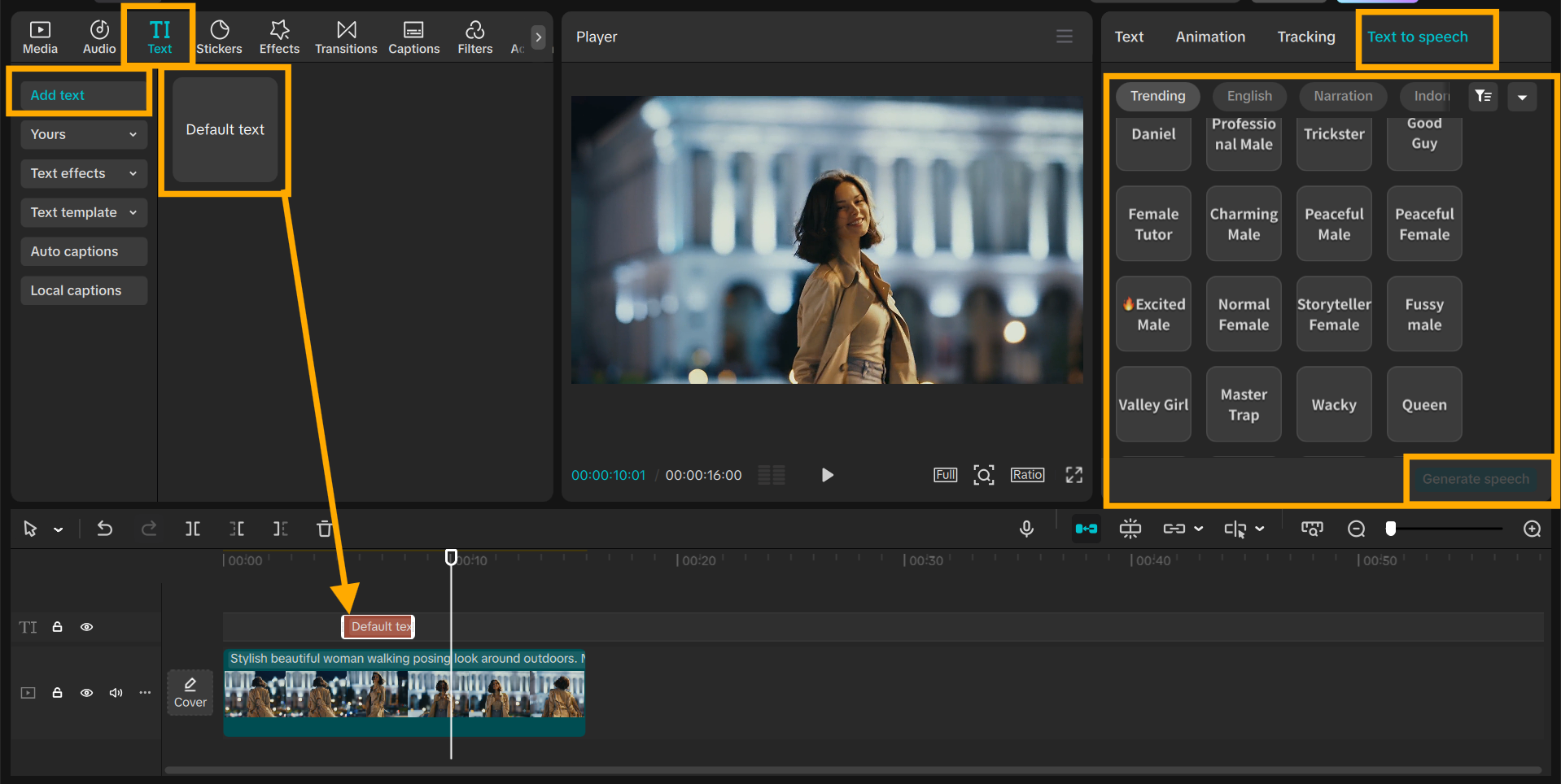 Use AI to Voice Characters in Your CapCut PC Webcomic Edits 5 image4 AI