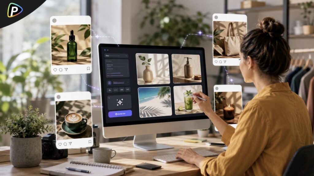 How Small Business Owners Can Create Social Media Images with an AI Image Generator 2 Screenshot 1405 06 04 at 00.04.23 AI image generator