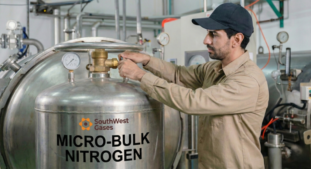 Nitrogen cylinders vs. microbulk vs. bulk: How to choose a supply system 2 Nitrogen cylinders vs. microbulk vs. bulk: How to choose a supply system
